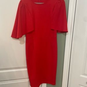 Fabulous red dress with cap sleeves